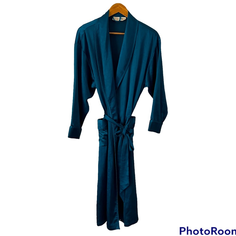 Victoria’s Secret Gold Label Teal Blue Robe Size M/L